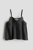 Ruffle-trimmed Camisole Top