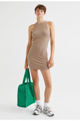 Ribbed Jersey Dress