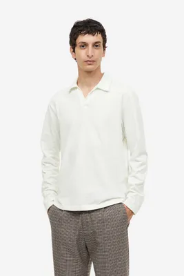 Regular Fit Long-sleeved Polo Shirt