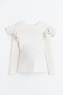 MAMA Ruffle-trimmed Top