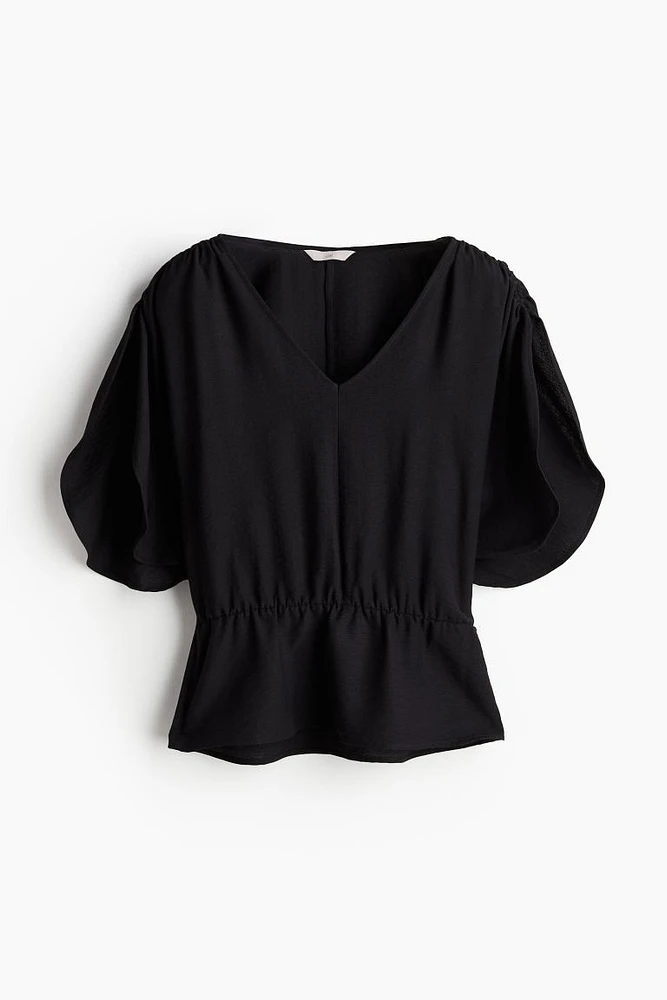 Drawstring-detail Blouse