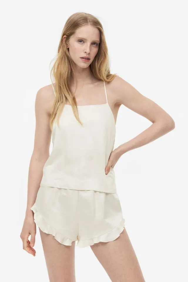 Lauren Ralph Lauren Satin Camisole and Shorts Pajama Set - Macy's