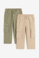 2-pack Loose Fit Cargo Joggers