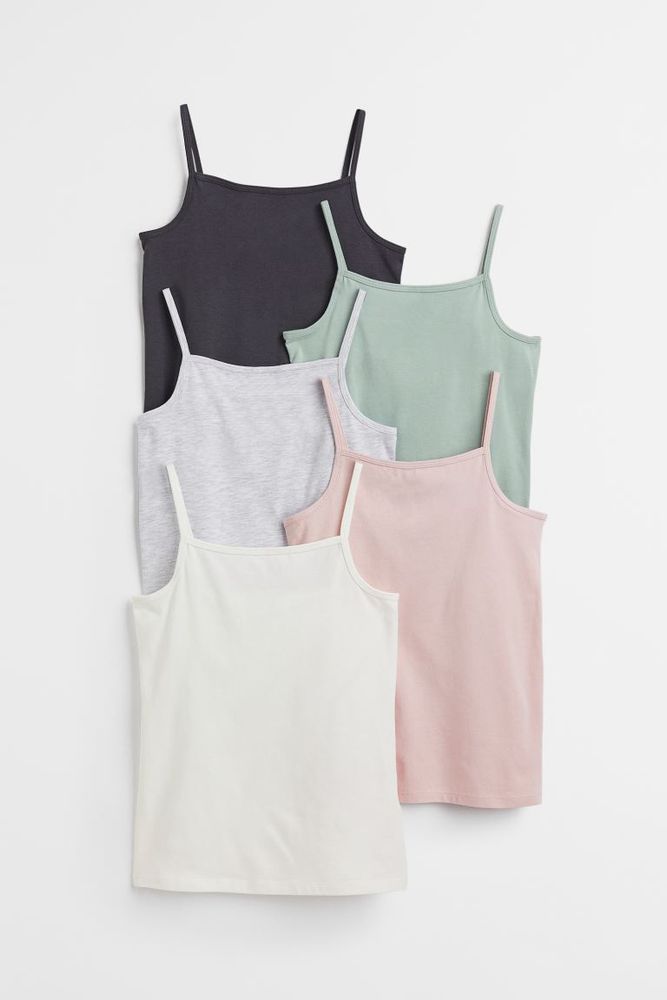 H&M 5-pack Jersey Tank Tops | Connecticut Post Mall
