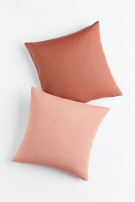 2-pack Cotton Canvas Cushion Covers