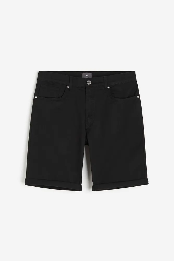 Slim Fit Cotton Twill Shorts