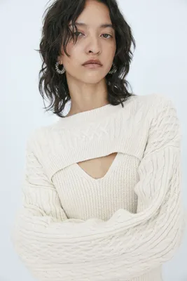 Cut-out Sweater