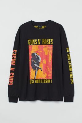 Relaxed Fit Printed Jersey Shirt