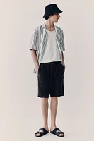 Regular Fit Linen Shorts