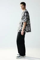 Loose Fit Patterned Resort Shirt