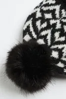 Jacquard-knit Hat