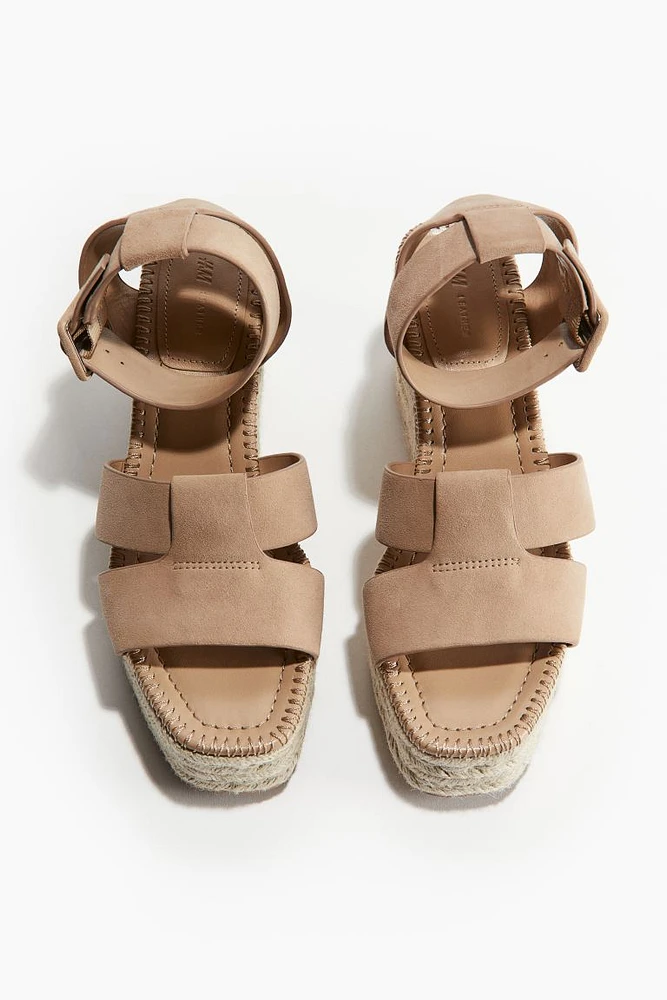 Wedge-heeled Suede Espadrilles