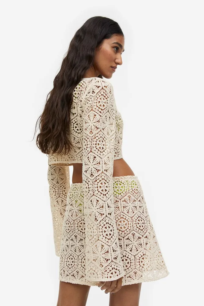 H&M Crochet-look Beach Skirt