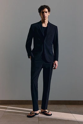 Slim Fit Wool-blend Suit Pants