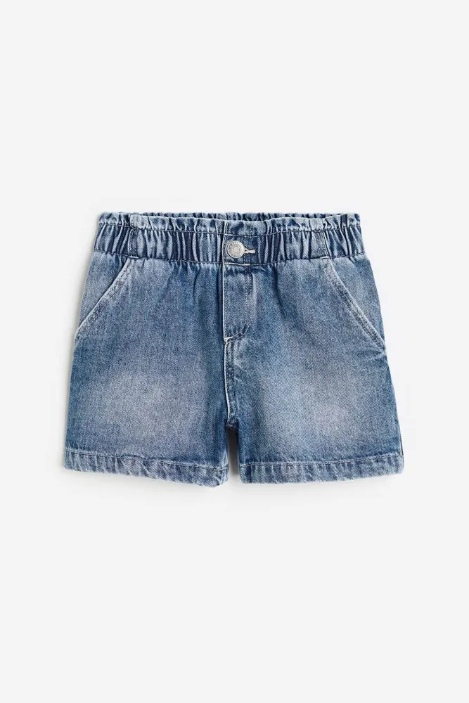 Loose Fit Denim Shorts