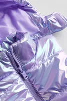 Shimmery Metallic Puffer Vest