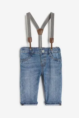 Jeans with Suspenders