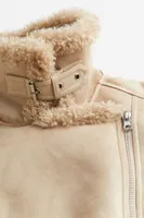 Oversized Teddy-fleece-lined Jacket