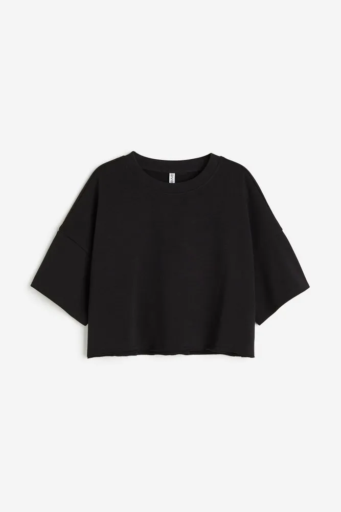 Cropped Short-sleeved Sweatshirt