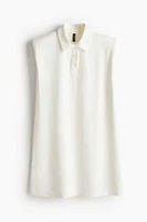 Shoulder-pad Polo Dress