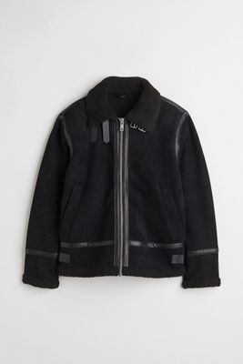 Faux Shearling-lined Jacket