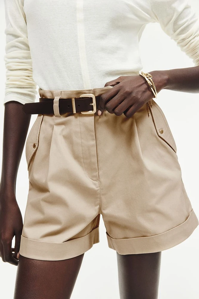 Belted Cargo Shorts