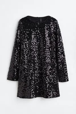Open-backed Sequined Dress