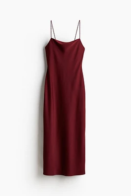 Open-back Satin Dress