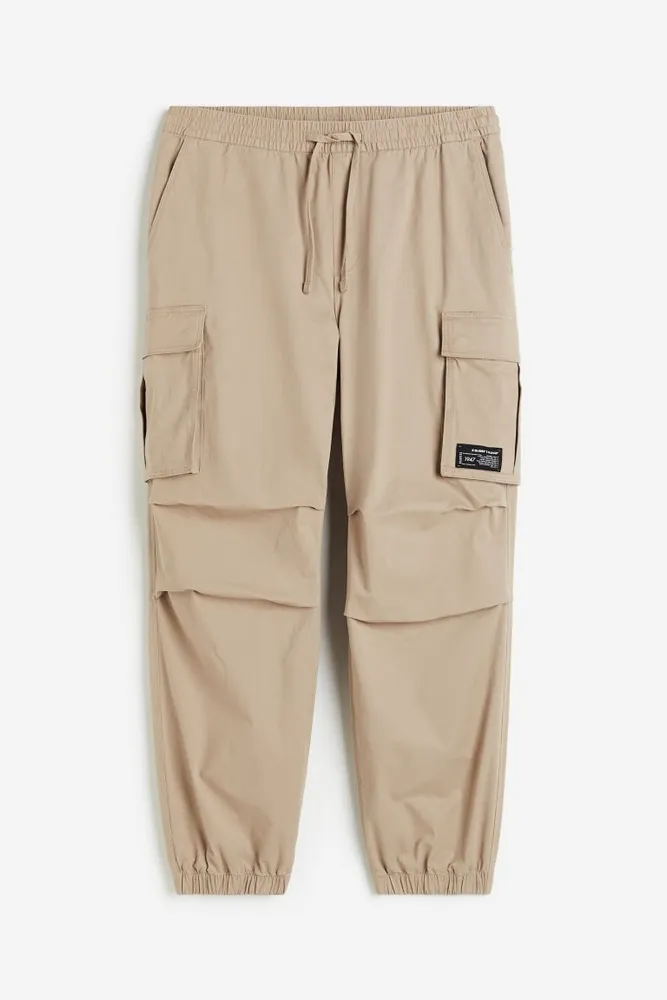 H&M Relaxed Fit Cotton Cargo Joggers