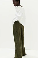 Eyelet Embroidered Pants