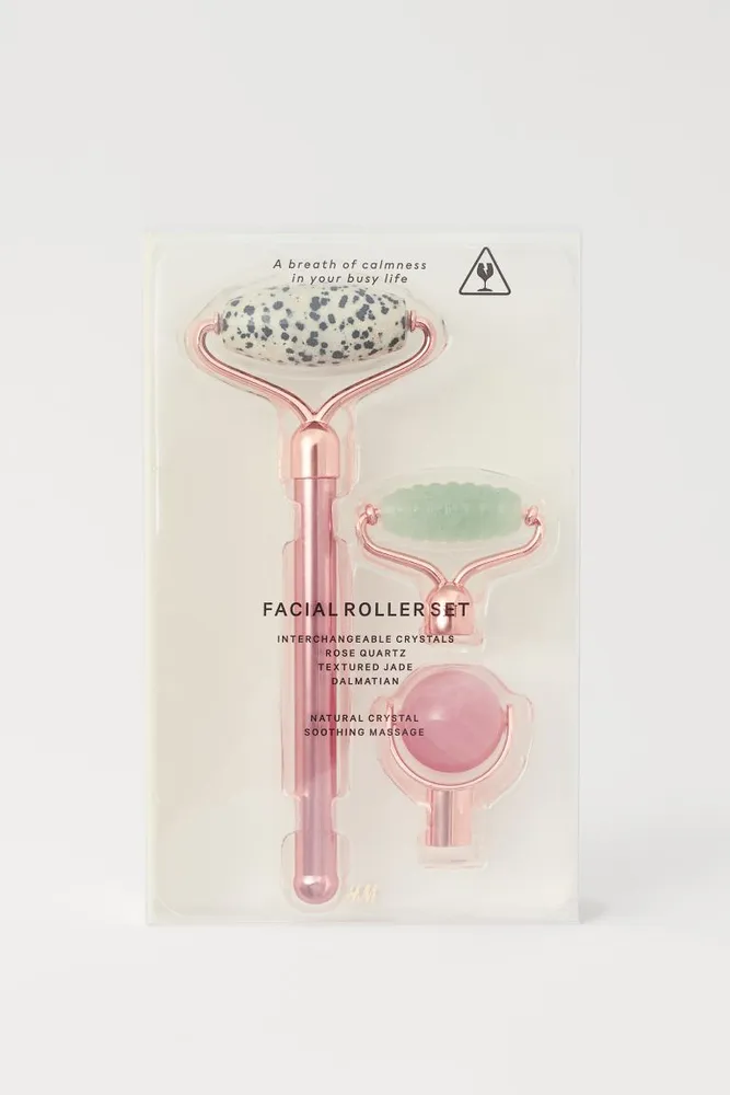 Face Roller with Three Interchangeable Stones