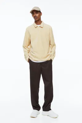 Regular Fit Velour Polo Shirt