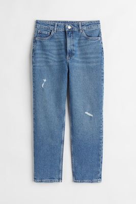 Relaxed Fit High Ankle Jeans