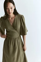 Muslin Wrap Dress