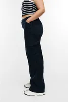 Curvy Fit Cotton Cargo Pants