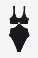 Padded-cup High-leg Swimsuit