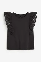 Eyelet Embroidery-detail Top