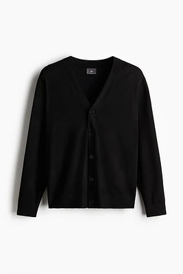 Regular Fit Fine-Knit Cardigan