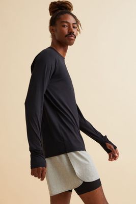 Regular Fit Double-layered Sports Shorts
