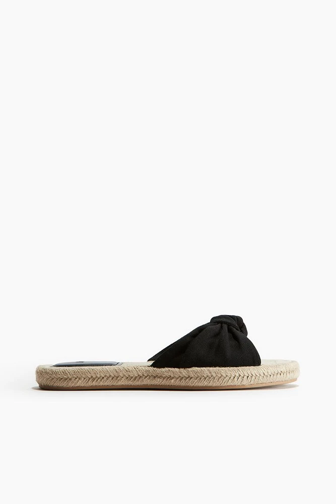 Knot-detail Espadrille Sandals