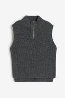 Ribbed Wool Sweater Vest