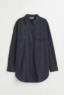 Crinkled Cotton Shirt