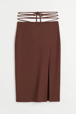 Tie-detail Skirt
