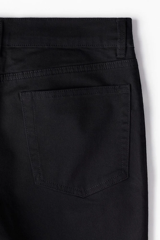 Slim Fit Cotton Twill Shorts