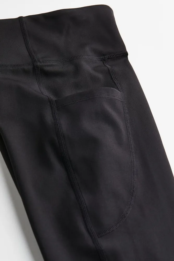 DryMove™ Pocket-detail Sports Leggings - Dark green - Ladies