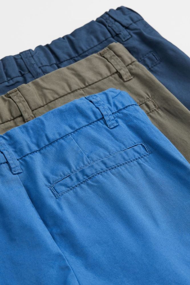 3-pack Cotton Chino Shorts