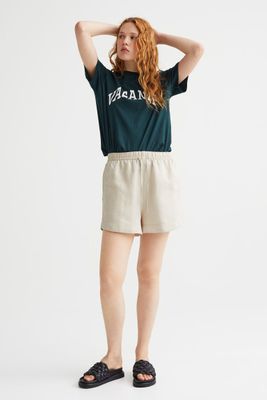 Short en lin mélangé