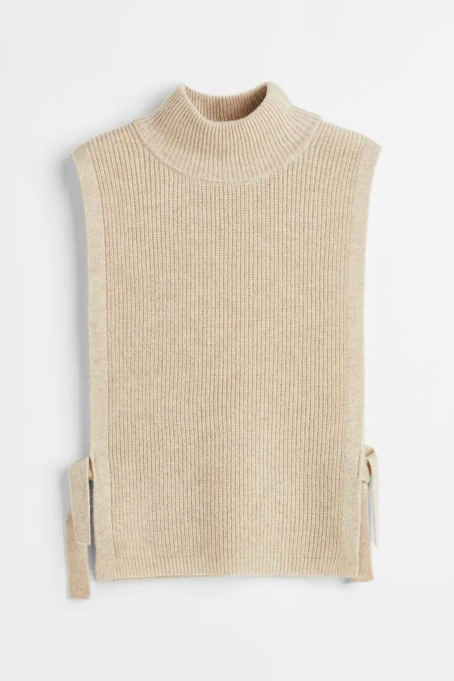 Sleeveless Turtleneck Sweater Vest