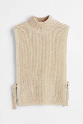 Cashmere-blend Mock Turtleneck Sweater Vest