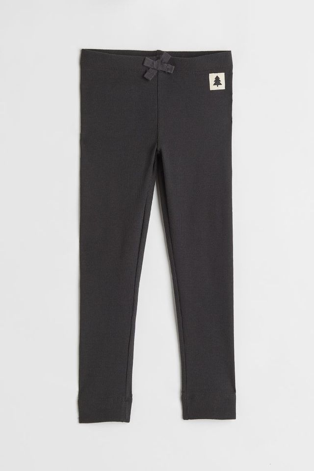 H&M Ribbed Velour Leggings